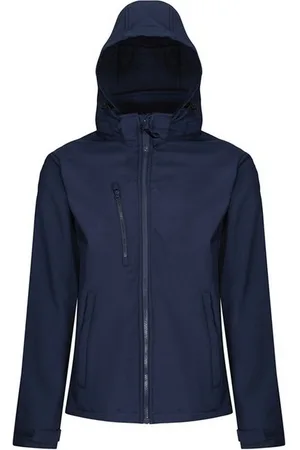 Regatta Venturer Jas met Kap en Zachte Shell Jas voor heren (Marine/ )