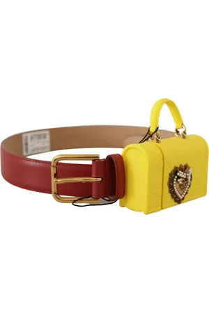 Dolce & Gabbana Lederen Heart Bag Buckle Riem
