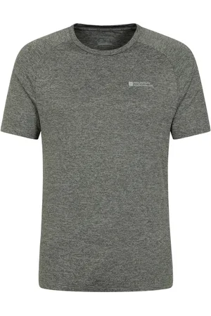Mountain Warehouse Heren Agra Gestreept IsoCool T-Shirt (Donkere Khaki)