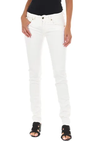 Met Lange jeansbroek smal gesneden zomen 10DBF0475-B088 vrouw