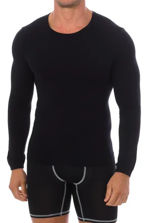 Intimidea Girocollo ondershirt met lange mouwen en ronde hals 200079 man
