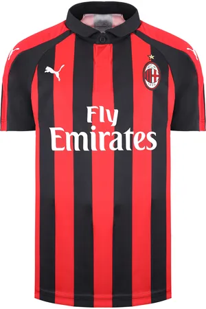PUMA AC Milan Korte Mouw Kraag Kinder Voetbalshirt Thuis 754421 06
