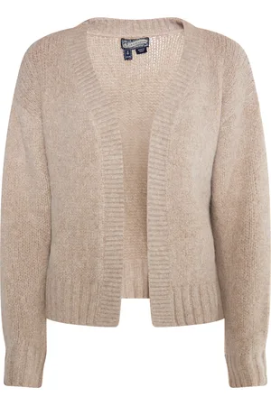 Dreimaster Vest Dames Licht kameelmelange