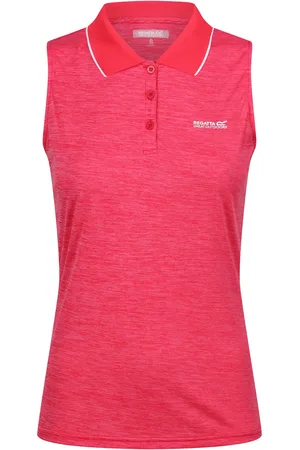 Regatta Dames/Dames Tima II Mouwloos Poloshirt ( toverdrank/Flamingo )