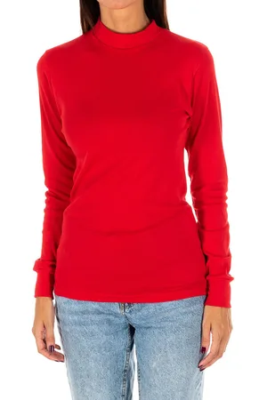Kisses and Love T-shirt met lange mouwen en halfhoge kraag 1625-M dames