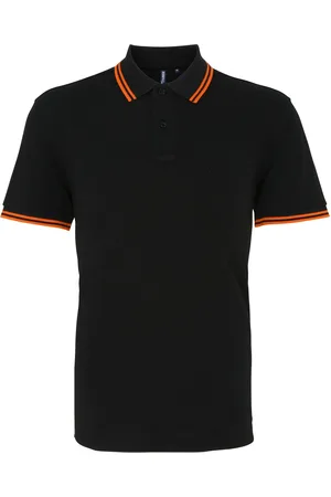Asquith Heren Klassiek Fit getipt Poloshirt ( / Oranje)