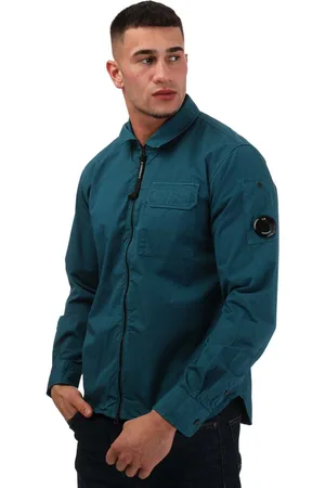 C.P. Company Herenoverhemd Gabardine met rits in