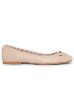 Windsor Blush Pink leren mocassin platte schoenen - Babydoll