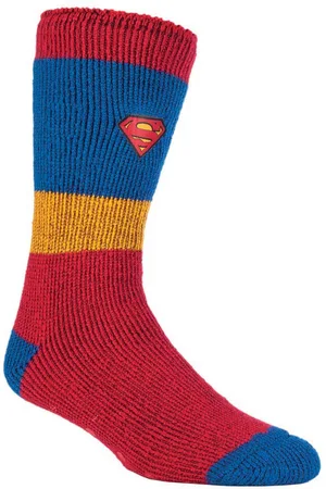 Heat Holders Thermische pantoffelsokken met filmthema voor heren - Superman