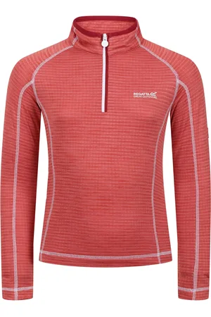 Regatta Kinderen/Kinderen Berley Half Zip Top met lange mouwen (Mineraal )