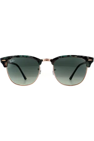 Ray-Ban Zonnebril Clubmaster 3016 125571 Spotted Groen Donker Verloop