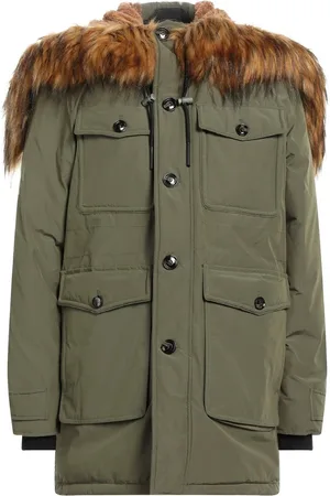 Diesel Groene winterjas met capuchon
