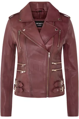 Infinity Dames leren Brando bikerjack-Loddon