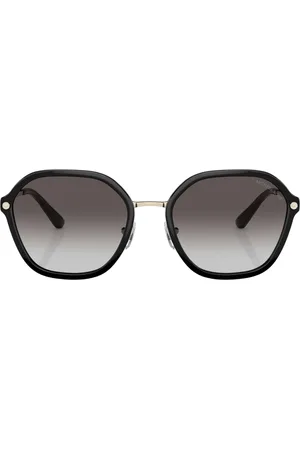 Michael Kors Grijze gradientlens Seoul zwarte zonnebril