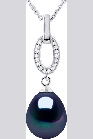 Diadema SHUTTLE zoetwater parel sieraden 9-10mm Black 925