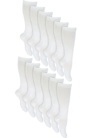 Sock Snob 12 paar ademende katoenen kniekousen voor meisjes