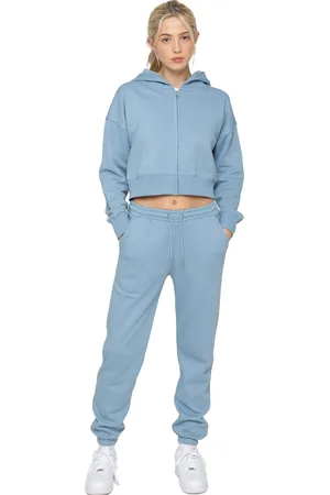 Enzo | Dames cropped trainingspak met rits en capuchon