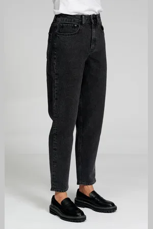 TeeShoppen De Originele Performance Mom Jeans - Gewassen Zwarte Denim