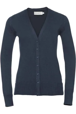 Russell Athletic Russell Collection Dames/Dames Gebreid V Hals Vest (Franse marine)