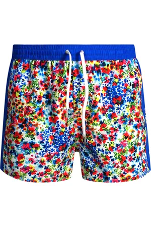 Dsquared2 Floral Design Blue Swim Shorts