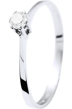Diadema Solitaire Diamond 0,10 Cts 4 Claws White Gold 18 Karaat