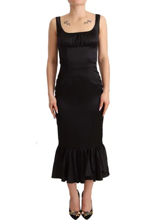 Dolce & Gabbana Silk Stretch Zeemeermin Midi Jurk