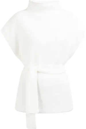 Dreimaster Gebreide poncho Dames wolwit