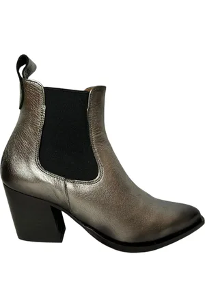 Belang Damenstiefelette silber