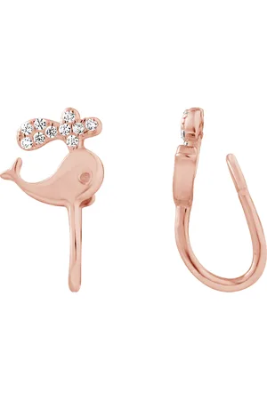 LOVA Zilver 925 Whale Oor Clips Vergulde - Reverie