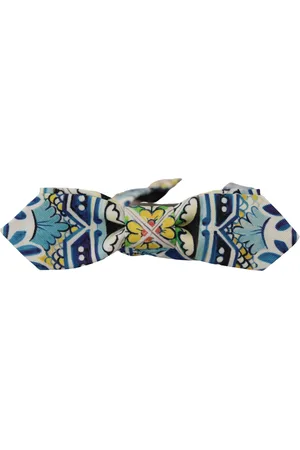Dolce & Gabbana Majolica Print verstelbare vlinderdas