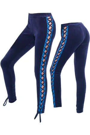 PUMA X Fenty Laced Velours Blauwe Legging - Dames