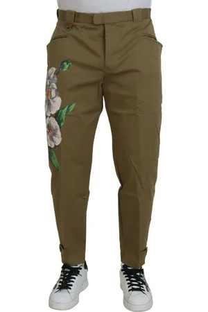 Dolce & Gabbana Prachtige gebloemde chinobroek
