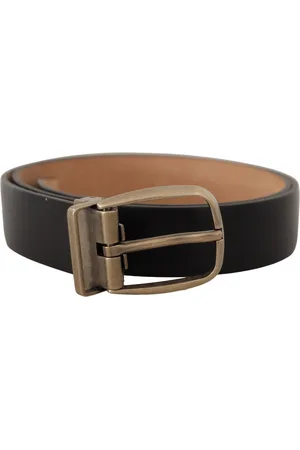 Dolce & Gabbana Vintage Metalen Gesp Lederen Riem