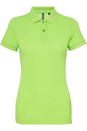 Asquith Dames/dames Performance Blend Poloshirt met korte mouwen (Neon )