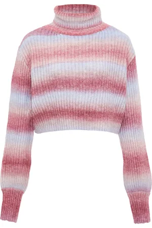 myMo Jumper Dames Paars Veelkleurig