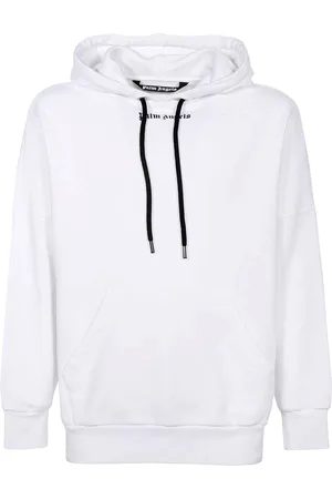 Palm Angels Classic Logo White Oversized Hoodie