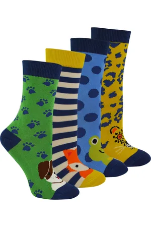 Mr Heron Miss Sparrow - Set van 4 bamboesokken voor jongens - Diverse