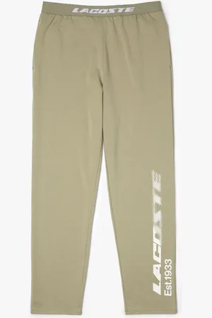 Lacoste Heren Loungewear Pyjamabroek in Beige