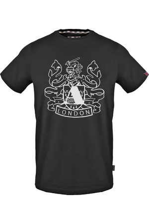 Aquascutum Groot schild Aldis logo T-shirt