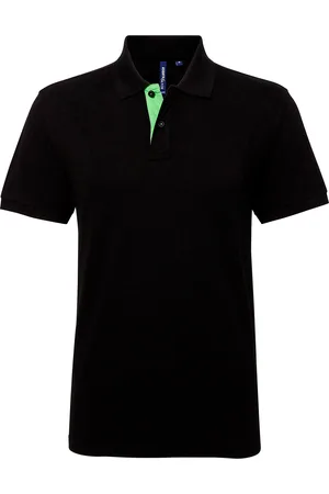 Asquith Heren Klassieke Pasvorm Contrast Poloshirt ( /Kalk)