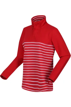 Regatta Vrouwen Bayla Half Placket Fleece in Strepen