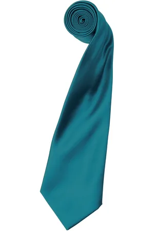 Premier Herensatineband (smal blad) (pakje van 2) (Teal)