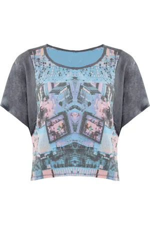 Vans Off The Wall Ronde Korte Mouw Dames Startstruck Crop Top V07THTG