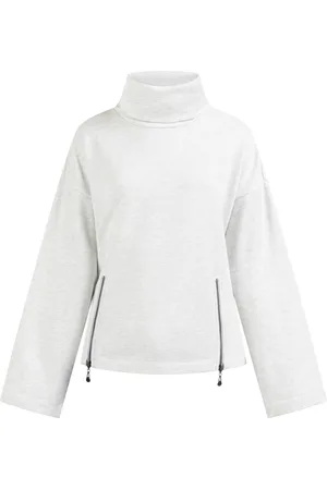 Dreimaster Oversized Trui takelage Dames wol wit melange