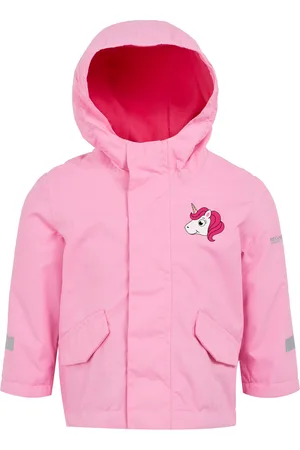 Regatta Luna de Eenhoorn Waterdichte Jas voor Kinderen/Kinderen (Zoet Roze)