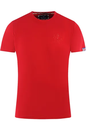 Aquascutum London Tonal Aldis Logo Red T-Shirt