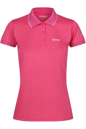 Regatta Dames/dames Remex II Polo Hals T-Shirt (Flamingo Effen)