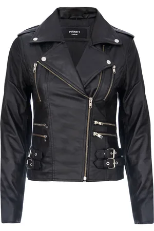 Infinity Dames leren Brando bikerjack-Loddon