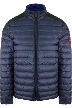 Calvin Klein Nylon Heren Navy Gewatteerde Jas