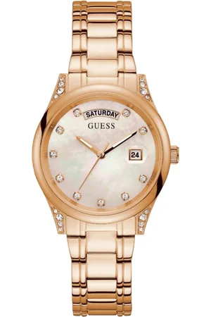 Guess Dameshorloge Kwarts Roze Goud
